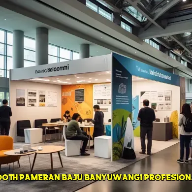 booth pameran baju banyuwangi profesional